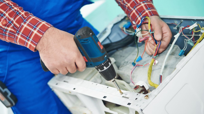 Çankaya Profilo Profilo çamaşır makinesi kart tamiri – Su almama arızası orijinal parça ile giderildi. - Teknik servis örneği